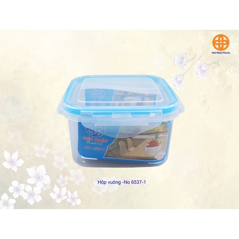 [Chính Hãng] Bộ 3 HỘP VUÔNG NHỰA  ĐỰNG THỰC PHẨM VIỆT NHẬT (Hộp lạnh vuông 6537)