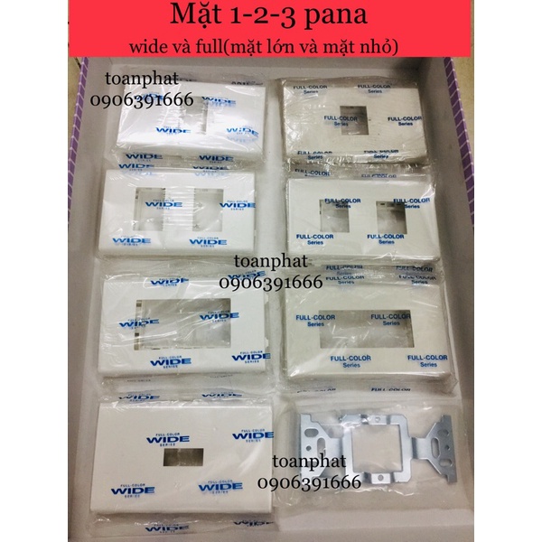 Mặt công tắc,ổ cắm, Cb 1-2-3 Lỗ lớn &amp; nhỏ Panasonic