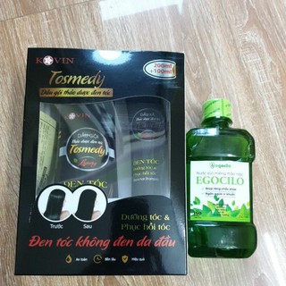 DẦU GỘI THẢO DƯỢC ĐEN TÓC TOSMEDY TẶNG KÈM NƯỚC SÚC MIỆNG GIÁ 25K