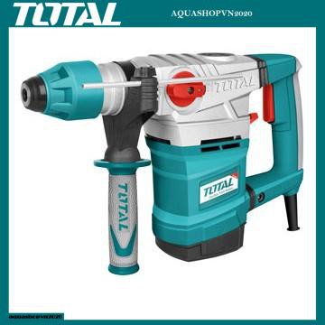 1800W MÁY KHOAN ĐỤC BÊ TÔNG TOTAL TH118366 KÈM 3 MŨI KHOAN GÀI+2 MŨI ĐỤC