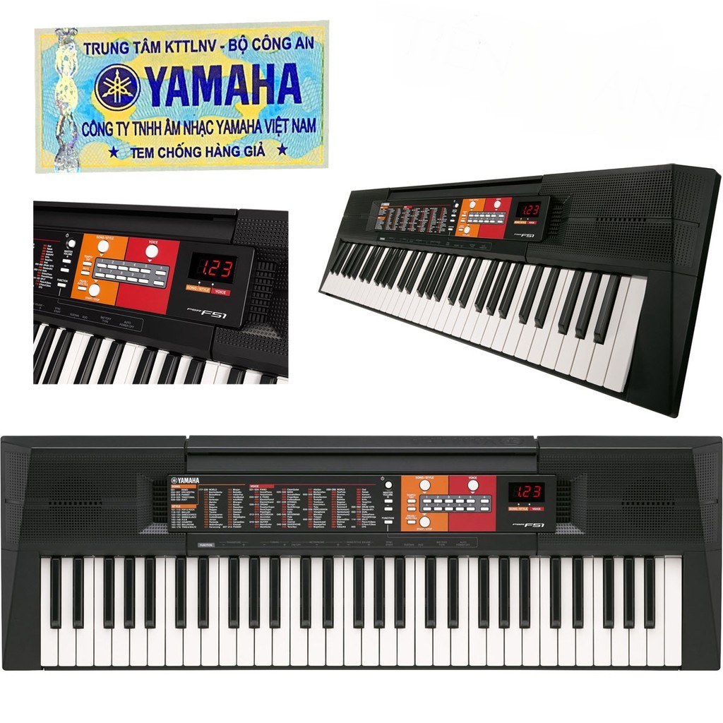 Bộ Đàn Organ Yamaha PSR-F51 - Keyboard PSR F51 - Đàn, Chân, Bao, Nguồn 100% Chính hãng - Có tem chống hàng giả bộ CA