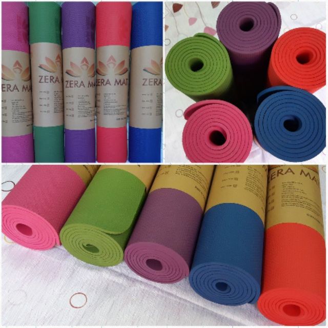 Thảm tập Yoga TPE Zera Mat 8mm 1 lớp (Định tuyến & Ko định tuyến)