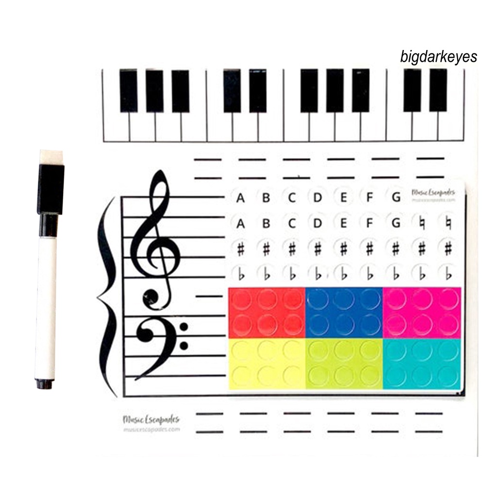 1 Bộ Bảng Trắng Ma Thuật Có Thể Xóa Được Dành Cho Trẻ Em Học Nhạc