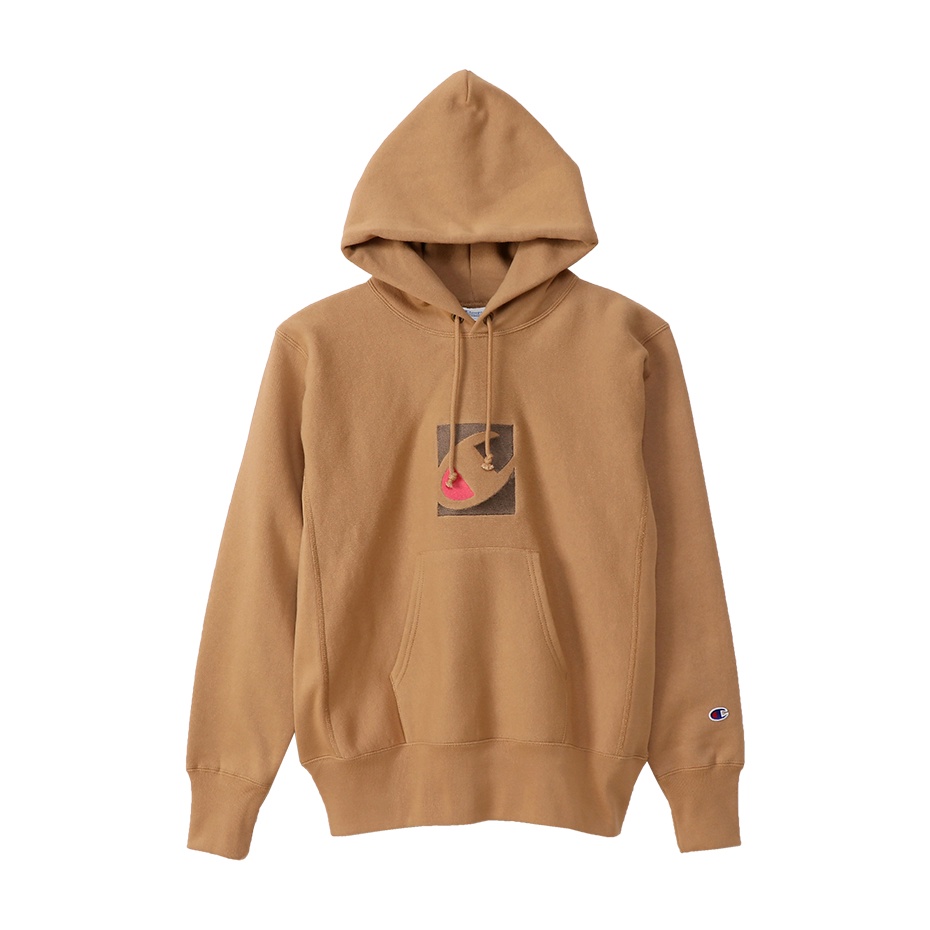 Áo Hoodies Champion JP Reverse Weave Hooded Màu Vàng Camel CMPC3U120CAM