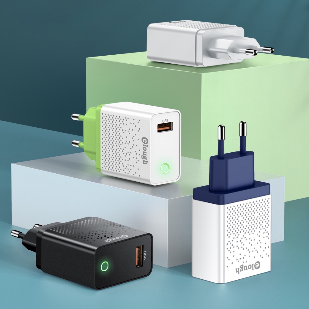 Củ Sạc Nhanh QC 3.0 18W Cổng USB Cho Điện Thoại