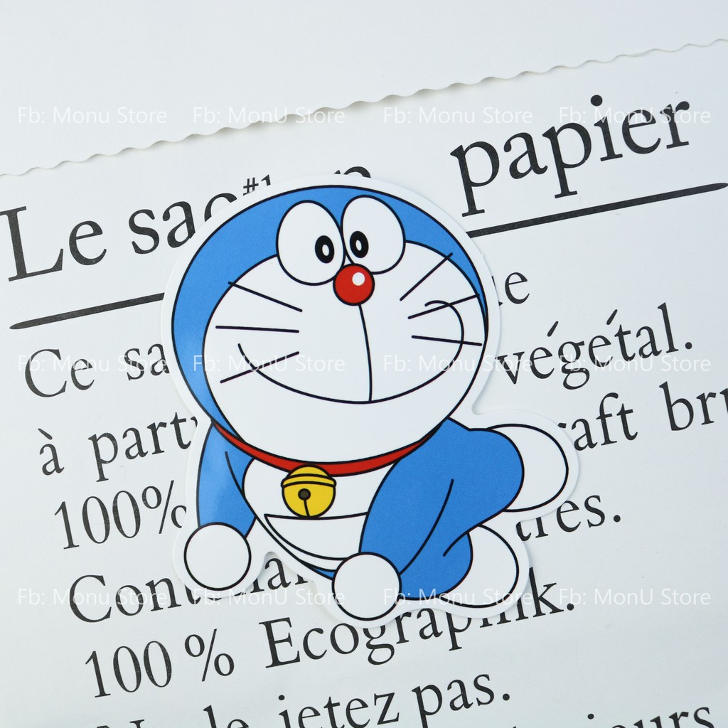 Hình dán sticker chống nước hoạt hình DORAEMON dễ thương cute (bán lẻ 1 hình, kích thước 4 - 6cm)