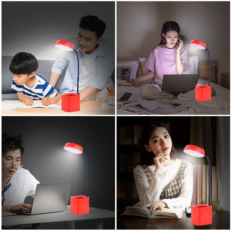 Đèn Led Để Bàn Bảo Vệ Mắt 3 Bóng Có Thể Điều Chỉnh Độ Sáng