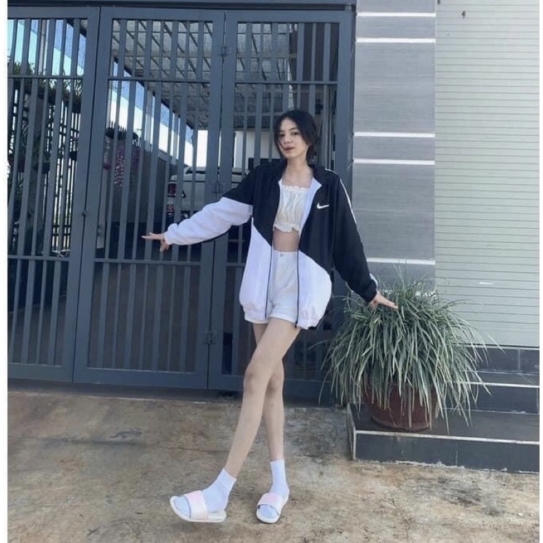Áo Khoác Gió Ni.Ke From Rộng Unisex
