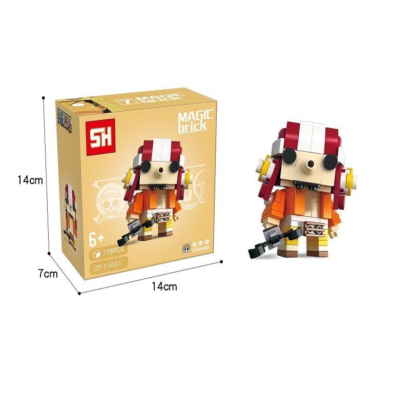 Mô Hình Lắp Ráp One Piece Usopp - Minifigure Đầu Vuông