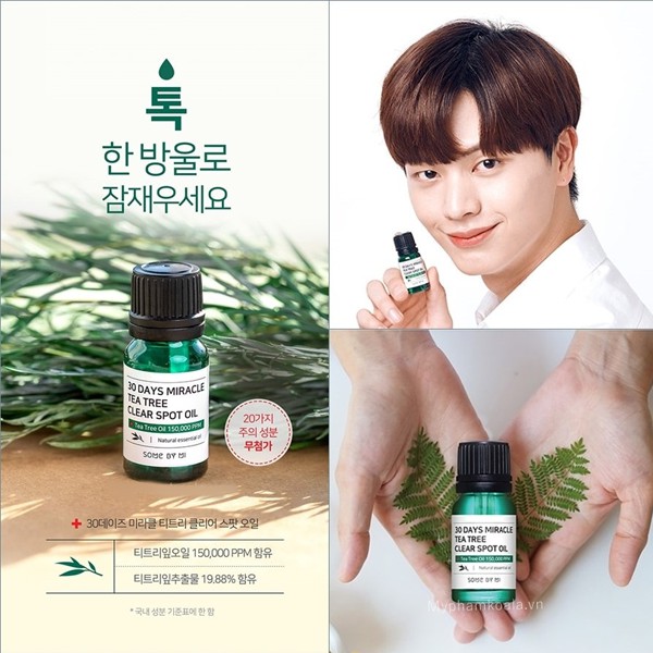 TINH DẦU GIẢM MỤN SOME BY MI 30 DAYS MIRACLE TEA TREE CLEAR SPOT OIL – KẺ THÙ CỦA TẤT CẢ DÒNG HỌ MỤN - 5179