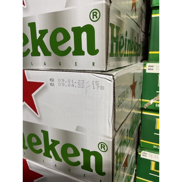Lốc 6 Lon Bia Cao Heineken Silver - Heineken Bạc 330ml/Lon Date Luôn Mới