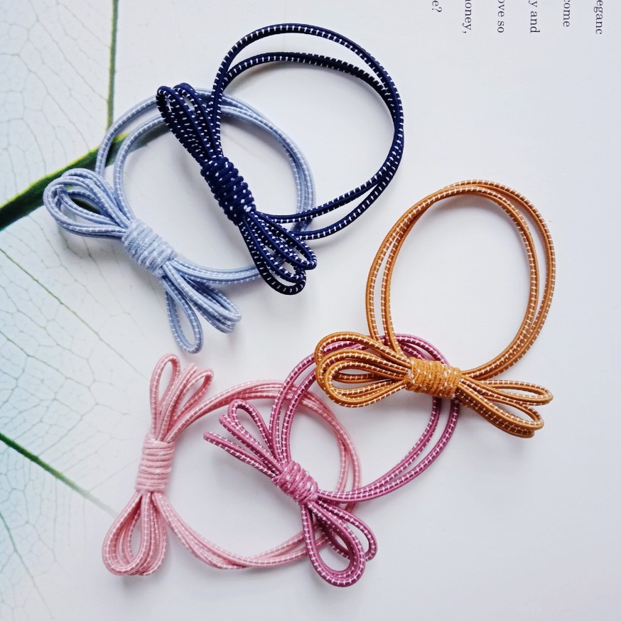 2 Dây Chun cột tóc kiểu đơn giản nhiều màu dễ thương phụ kiện tóc giá rẻ hàng đẹp - namimi