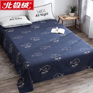 Drap chải giường đơn/ giường đôi hoạ tiết trẻ trung vải cotton Arctic Velvet kích thước 1.5m 1.8