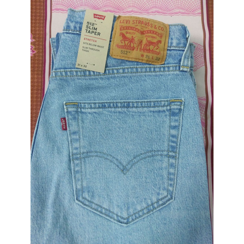 Giảm giá Quần levis 512 slim taper fit jean 31x32 chính hãng - BeeCost