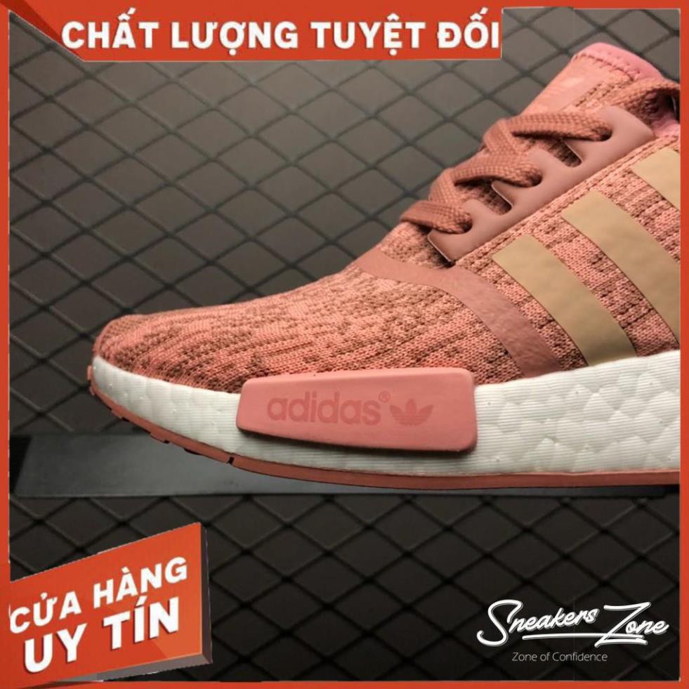 (FREE SHIP + HỘP + QUÀ) Giày thể thao NMD R1 pink hồng đất siêu đẹp cho nam và nữ