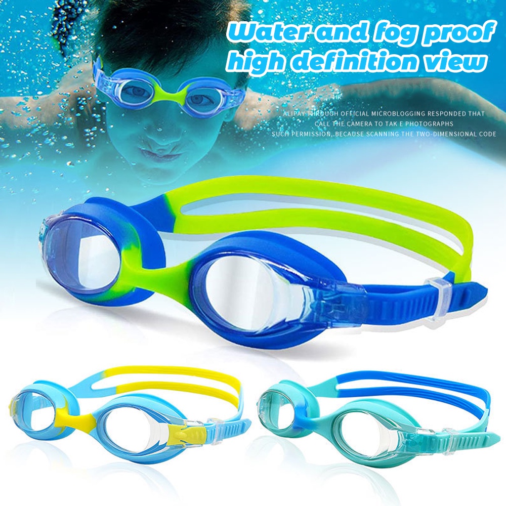 Kính Bơi Silicone Hai Đầu Chống Sương Mù/Chống Trượt Thoải Mái Có Thể Điều Chỉnh Cho Bé