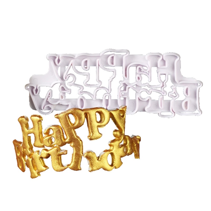 Khuôn làm bánh tạo hình chữ Happyy Birthday M289