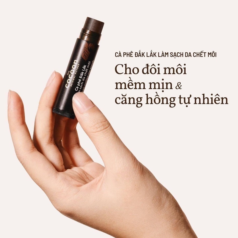 Tẩy Da Chết Môi Cà Phê Cocoon Dak Lak Coffee Lip Scurb