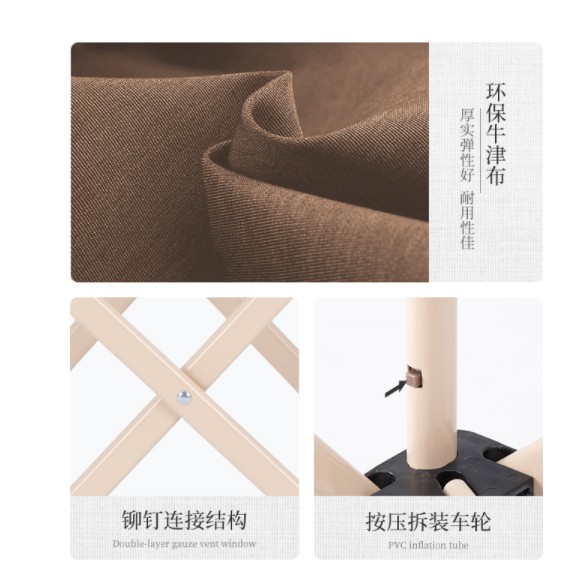 Xe đẩy gấp gọn 4 chiều có thể tháo rời bánh TC03 NatureHike NH20PJ009