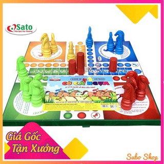 Đồ Chơi Bàn Cờ Cá Ngựa Sato Cho Bé Bằng Nhựa (loại lớn,vừa,nhỏ)