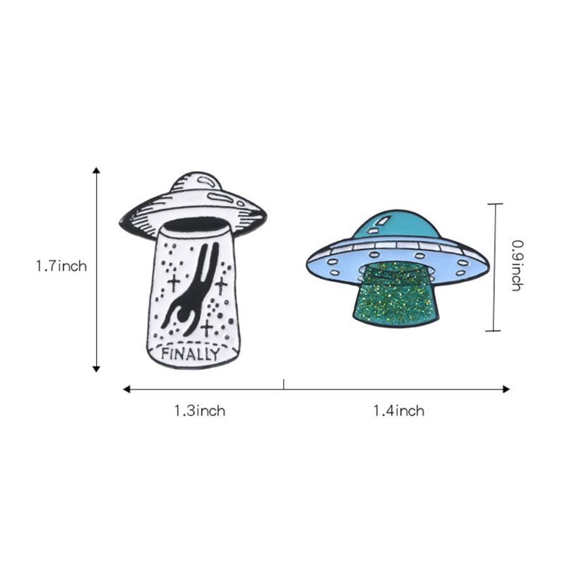 Pin cài áo đĩa bay UFO - GC033