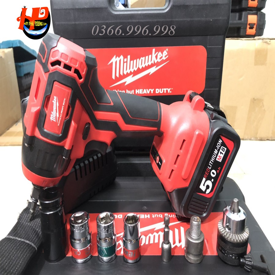 Máy siết bulong 16mm - 22mm Milwaukee 21V