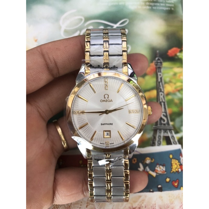 Đồng Hồ Nam Omega 802, dây kim loại, kính saphire chống xước, chống nước | BigBuy360 - bigbuy360.vn