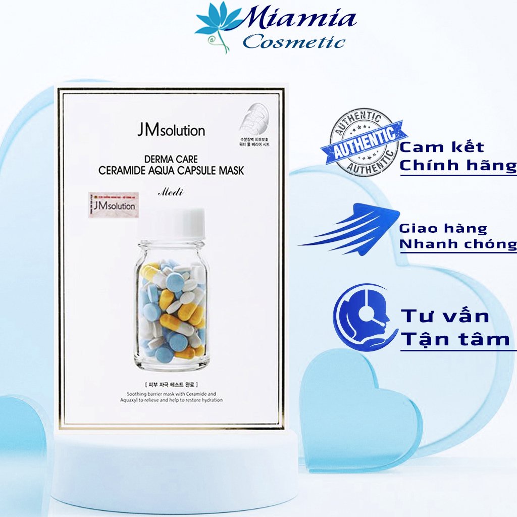 JMSOLUTION Mặt Nạ Viên Thuốc Vàng JMsolution Dòng Cấp Ẩm Phục Hồi Da Khô 30ml