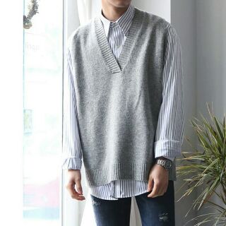 [ Order ] áo len 3 lỗ cổ v