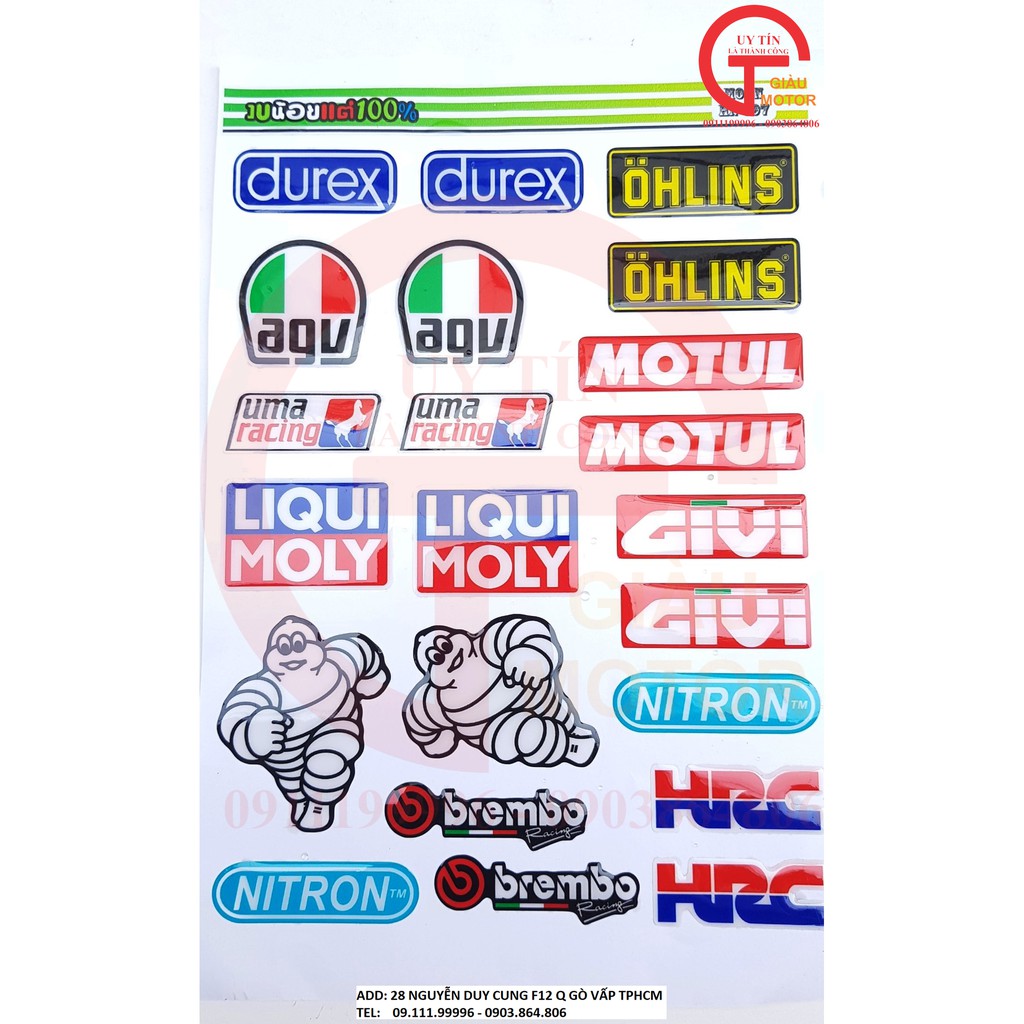 CẶP TEM BẰNG DECAL NỔI LOGO '''LIQUI MOLY' DÁN XE CHẮC CHẮN, CHỐNG NƯỚC