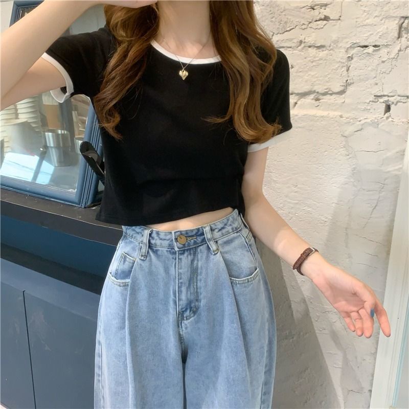 Áo Thun Nữ Tay Ngắn Eo Cao Dáng Ôm Dễ Phối Đồ Thời Trang Cho Nữ áo phông nữ  JL-TX-69