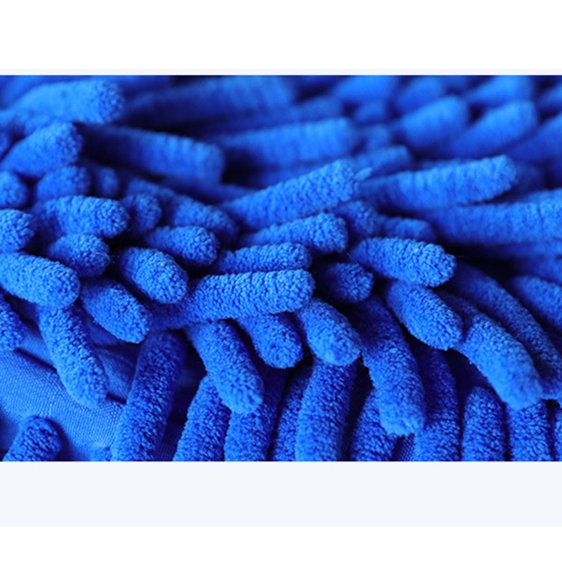 Găng Tay Lau Chùi Bằng Sợi Microfiber Chenille Không Trầy Xước Nhanh Chóng Hỗ Trợ Giặt Rửa