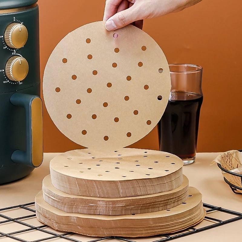 Set 100 Giấy Lót Nồi Chống Dính Thấm Dầu Silicone Hình Vuông