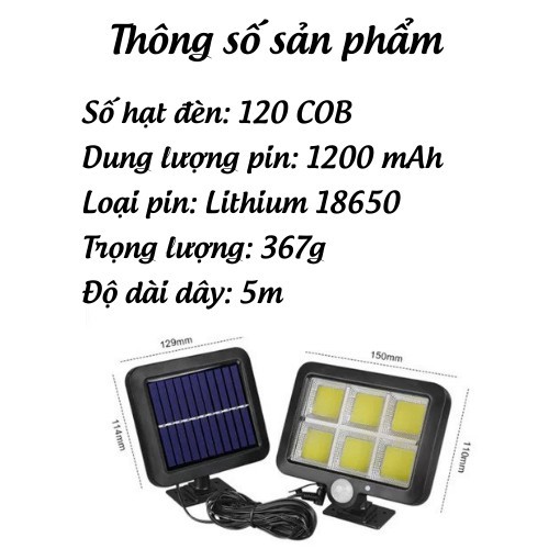 Đèn Năng Lượng Mặt Trời, Đèn Led Năng Lượng Mặt Trời Cảm Biến Ngoài Trời Chống Nước LEON OFFICIAL