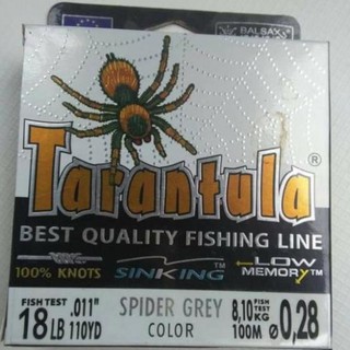 CƯỚC CÂU CÁ CHÍNH HÃNG HIỆU CON NHỆN TARANTULA 100M
