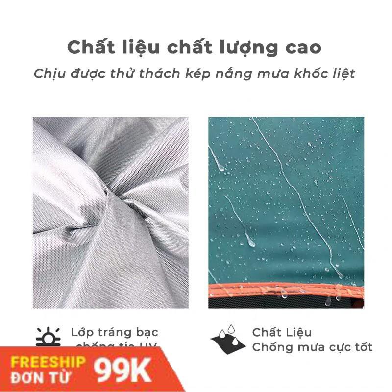 Lều cắm trại tự bung, lều phượt du lịch dã ngoại ngoài trời CỠ TO 2 cửa, chống nước, chống tia tử ngoại.