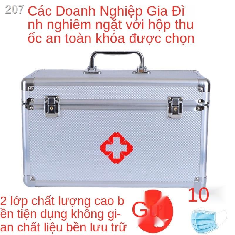 【HOT】Hộp đựng thuốc hợp kim nhôm lớn, thăm khám, sơ cứu tại nhà doanh nghiệp sử dụng, thuốc, chăm sóc y tế