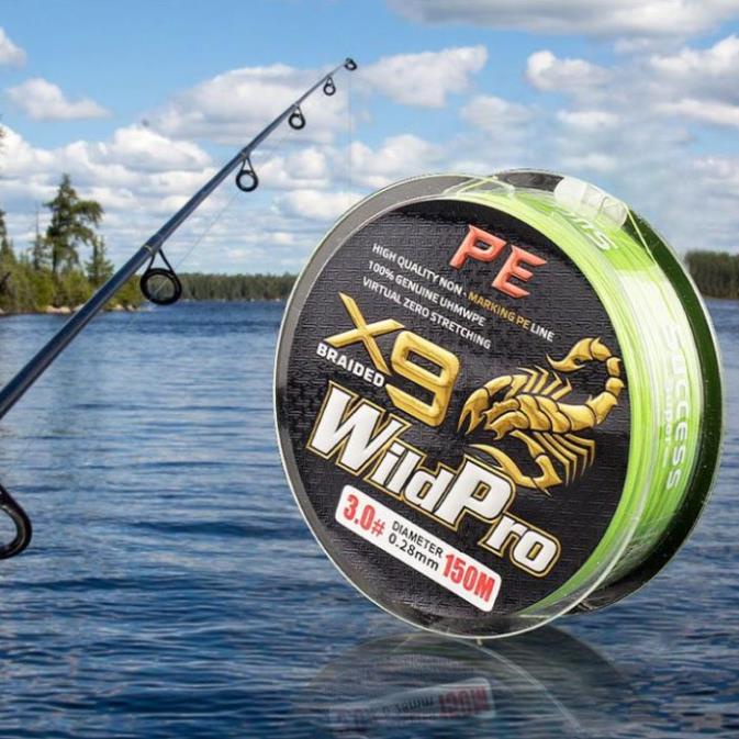 Dây Dù Câu Cá PE Lure X9 Wildpro Dù Câu Cá 150m, Phụ Kiện Câu Cá