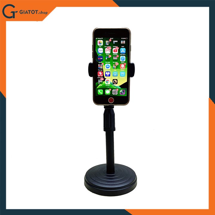 Giá đỡ điện thoại để bàn livestream xem video ổn định xoay 360 độ GD01
