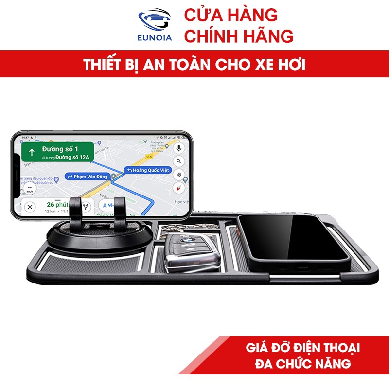 Thảm Đỡ Điện Thoại / Chìa Khóa Đa Năng Chống Trượt Để Taplo Ô Tô, Xe Hơi - Phụ Kiện Đồ Chơi Ô Tô Xe Hơi EUNOIA