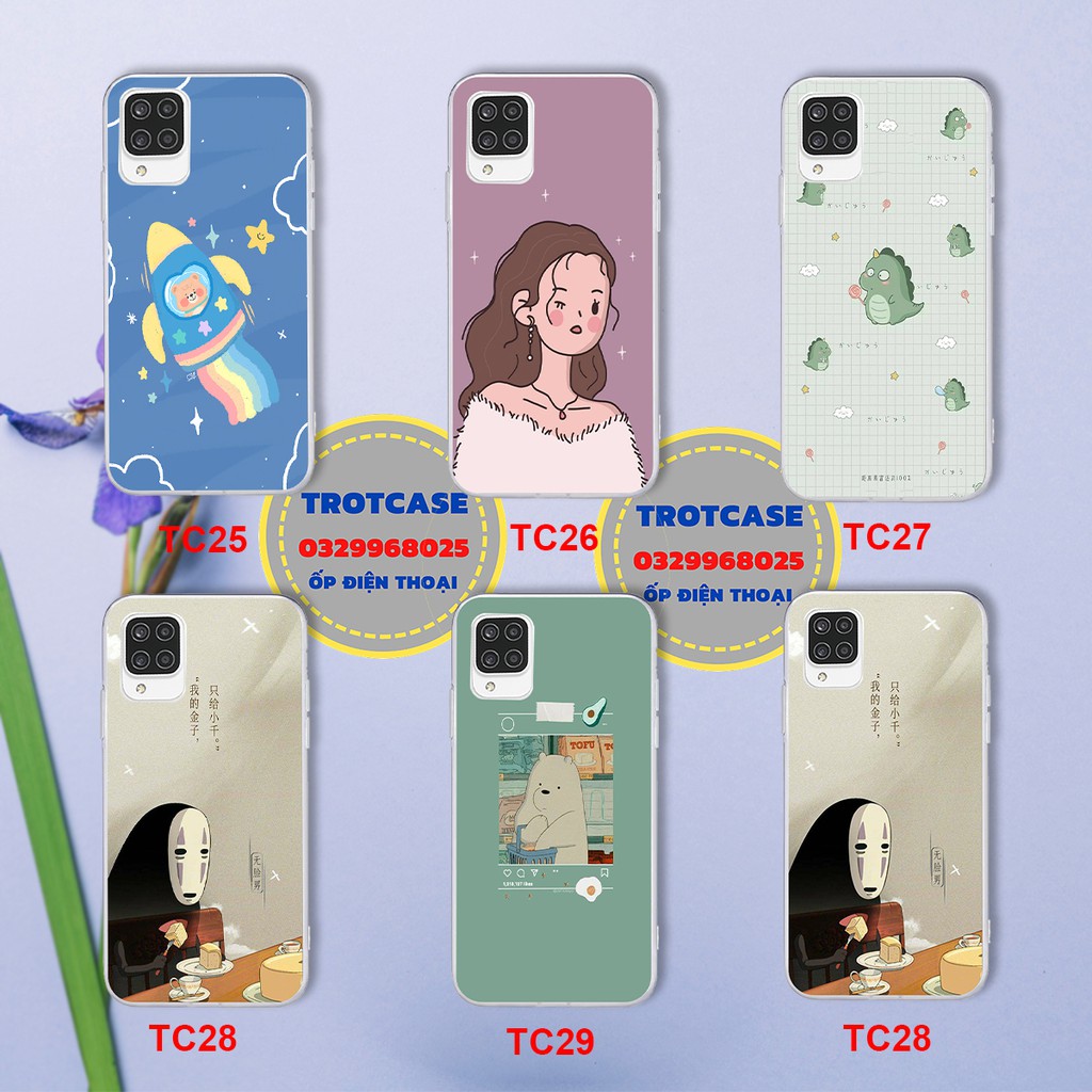 [ Samsung A12 ] Ốp lưng điện thoại Samsung A12 - ốp dẻo trong in hình tàu vũ trụ , vô diện và gấu xinh xảu | BigBuy360 - bigbuy360.vn