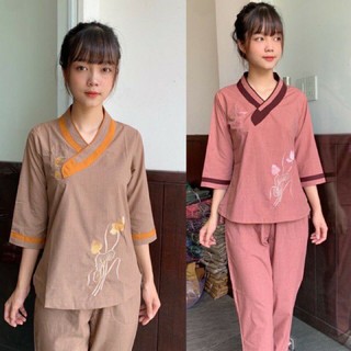 đồ lam đi chùa (tim bầu)