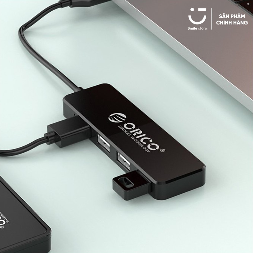 Bộ Chia USB 4 Cổng 2.0 HUB USB ORICO Hỗ Trợ Cho Tất Cả Các Dòng Máy Tính Để Mở Rộng Thêm Cổng USB - Hàng Chính Hãng