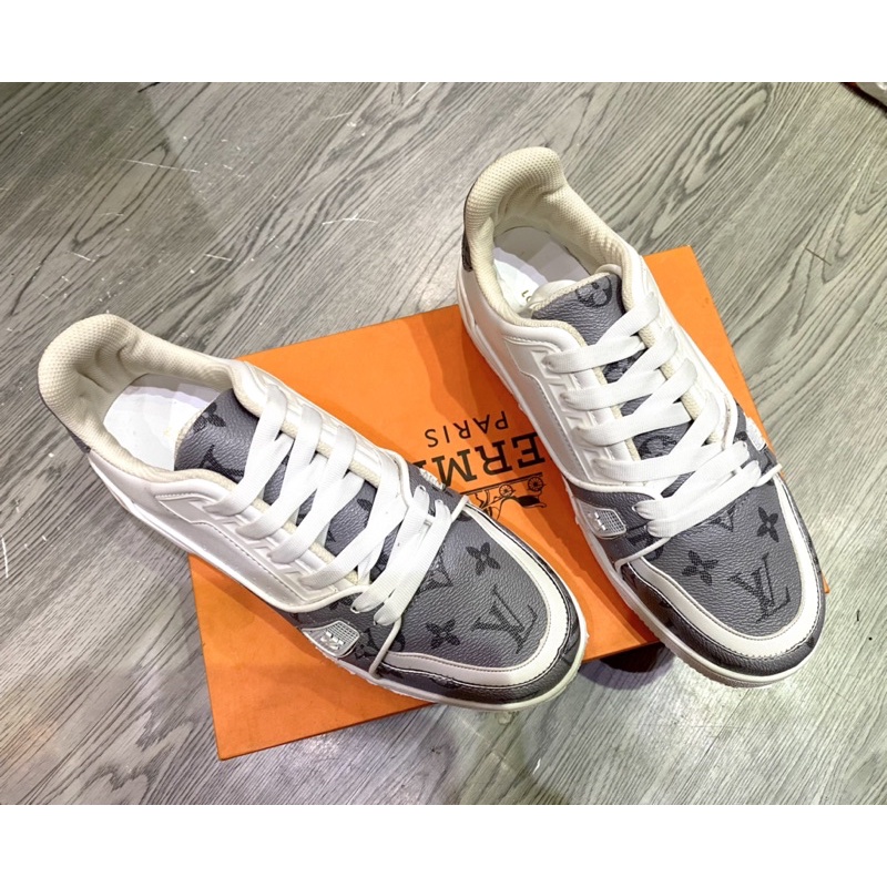 Giầy Snk LV Neww hoa ghi thêu hàng cao cấp !!