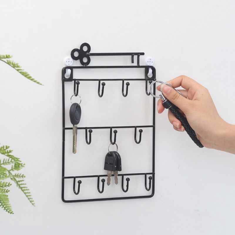 Giá đỡ 11 móc giữ chìa khóa gắn tường sang trọng