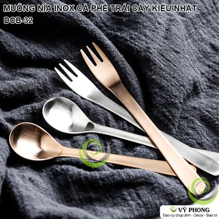 MUỖNG NĨA INOX 304 MUỖNG CÀ PHÊ NĨA BÁNH LIVING ART NORDIC TRANG TRÍ BẾP CHỤP HÌNH ĐẠO CỤ CHỤP ẢNH SẢN PHẨM INS DCB-32