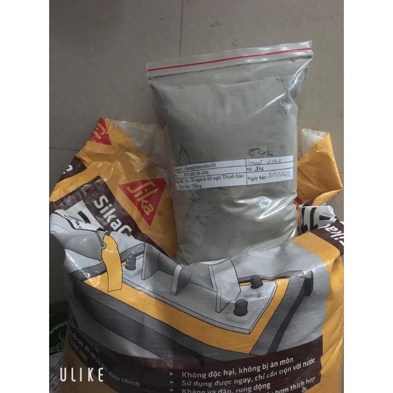 SIKA GROUT 214.11 túi 1kg Vữa tự chảy không co ngót đổ cổ ống