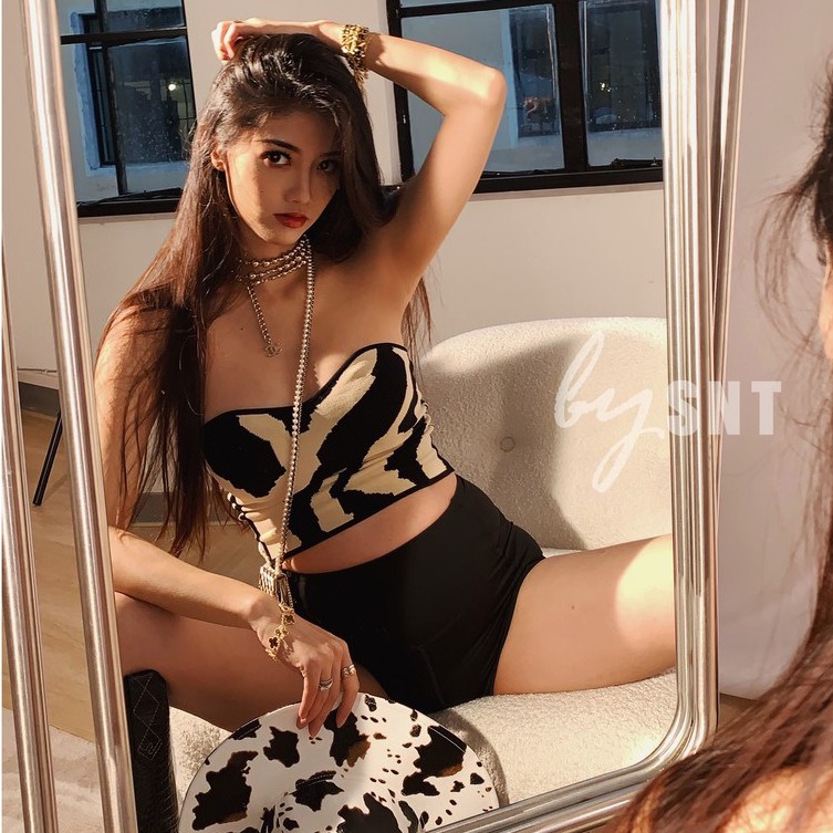 Cocory vn Áo ống không tay thời trang mùa hè cá tính dành cho nữ