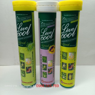 Viên sủi thanh nhiệt Livecool tuýp 16 viên