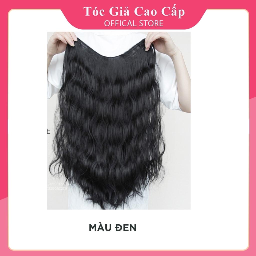 Tóc giả kẹp xoăn xù sóng kiểu hàn , sợi tơ cao cấp dành cho nữ đẹp, A13